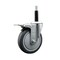 Service Caster 5'' Thermoplastic Rubber Swivel 3/4'' Expanding Stem Caster Total Lock Brake SCC-EXTTL20S514-TPRB-34 - alternate 1